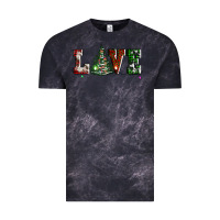 Cloud Black love christmas tree Vintage Tee - AdoDesignShop