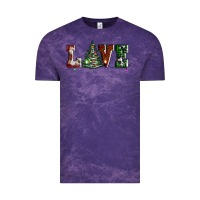 Cloud Purple love christmas tree Vintage Tee - AdoDesignShop