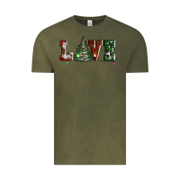 Vintage Olive love christmas tree Vintage Tee - AdoDesignShop