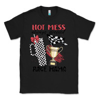 Black hot mess always stressed race mama Classic Tee - MaliasSmallBusiness