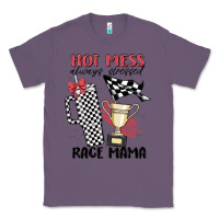 Lavender hot mess always stressed race mama Classic Tee - MaliasSmallBusiness