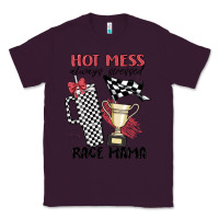 Plum hot mess always stressed race mama Classic Tee - MaliasSmallBusiness