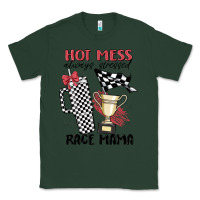 Sports Green hot mess always stressed race mama Classic Tee - MaliasSmallBusiness