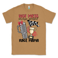 Toasted Coconut hot mess always stressed race mama Classic Tee - MaliasSmallBusiness