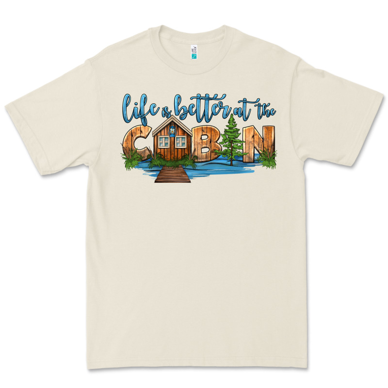 Life Is Better At The Cabin Premium Tee by HRA Design Shop | Teevron