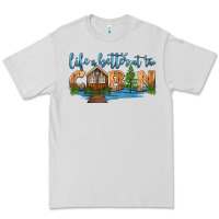 Dove Grey life is better at the cabin Premium Tee - HRA Design Shop