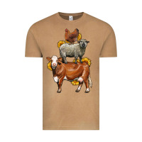 Vintage Camel farm animals stack Vintage Tee - LillyAllenDesigns
