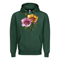 Sports Green In Your Eyes Rose Zipper Hoodie - LillyAllenDesigns