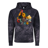 Cloud Black cluck it coop animals hen and chick aztec serape leopard Vintage Hoodie - Artiststas