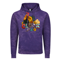 Cloud Purple cluck it coop animals hen and chick aztec serape leopard Vintage Hoodie - Artiststas