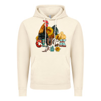 Vintage Artic cluck it coop animals hen and chick aztec serape leopard Vintage Hoodie - Artiststas