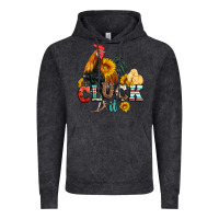 Vintage Black cluck it coop animals hen and chick aztec serape leopard Vintage Hoodie - Artiststas