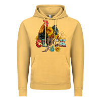Vintage Mustard cluck it coop animals hen and chick aztec serape leopard Vintage Hoodie - Artiststas