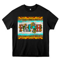 Black faith cross and sunflower tumbler Heavy Core Tee - HRA Design Shop