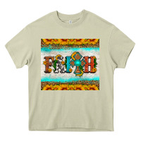 Faith Cross And Sunflower Tumbler Heavy Core Tee | Teevron