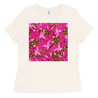 Bone Breast Cancer with Ribbon and Butterfly Ladies Tee - texasbilliewilder