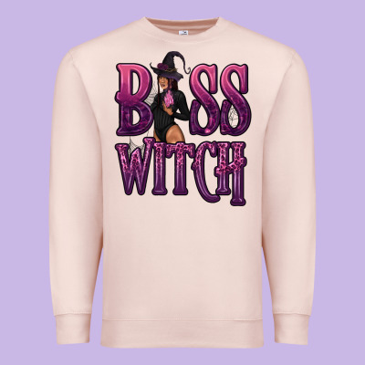 Boss Witch Premium Sweatshirt Designed By Texasbilliewilder