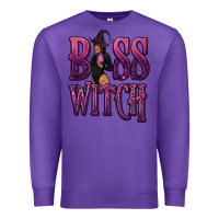 Purple Boss Witch Premium Sweatshirt - texasbilliewilder