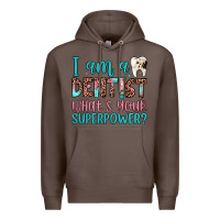 Coffee i am a dentist what's your superpower Premium Hoodie - JahusDesignShop