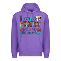 Purple i am a dentist what's your superpower Premium Hoodie - JahusDesignShop
