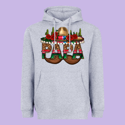 Papa Heavyweight Hoodie Designed By Texasbilliewilder
