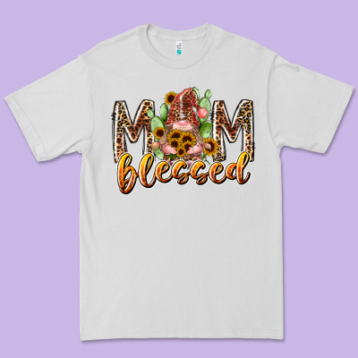 Mom Blessed Premium Tee Designed By Racoondesign