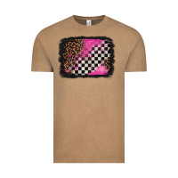 Racing Leopard Background Vintage Tee | Teevron