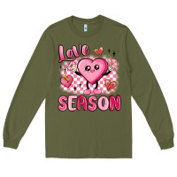 Army Green love season Long Sleeve Tee - MaliasSmallBusiness