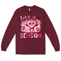 Burgundy love season Long Sleeve Tee - MaliasSmallBusiness