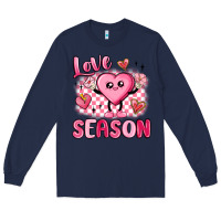 Navy love season Long Sleeve Tee - MaliasSmallBusiness