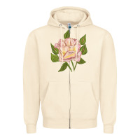 Sandshell Life's Little Pleasures Rose Zipper Hoodie - LillyAllenDesigns