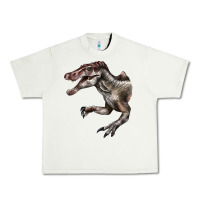 Pistachio Spinosaurus Face Urban Heavy Tee - LillyAllenDesigns