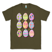 Army Green vintage easter eggs Classic Tee - MaliasSmallBusiness
