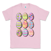 Bubblegum Pink vintage easter eggs Classic Tee - MaliasSmallBusiness