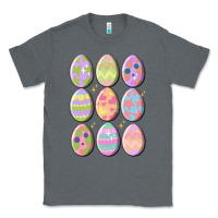 Charcoal Heather vintage easter eggs Classic Tee - MaliasSmallBusiness