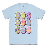 Dusty Blue vintage easter eggs Classic Tee - MaliasSmallBusiness