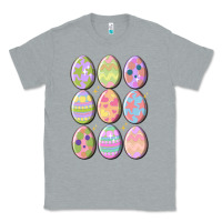 Heather Grey vintage easter eggs Classic Tee - MaliasSmallBusiness