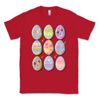 Red vintage easter eggs Classic Tee - MaliasSmallBusiness