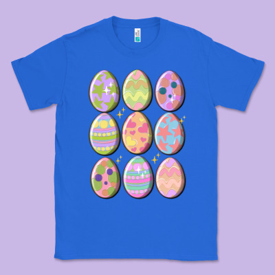 Vintage Easter Eggs Classic Tee Designed By Maliassmallbusiness