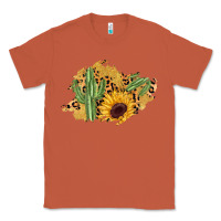 Copper cactus leopard sunflower glitter  patch Classic Tee - AdoDesignShop