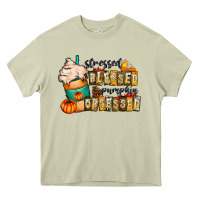 Mossy stressed blessed pumpkin obsessed Heavy Core Tee - CowhideDigitalArt