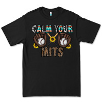 Black calm your mits baseball Premium Tee - CowhideDigitalArt