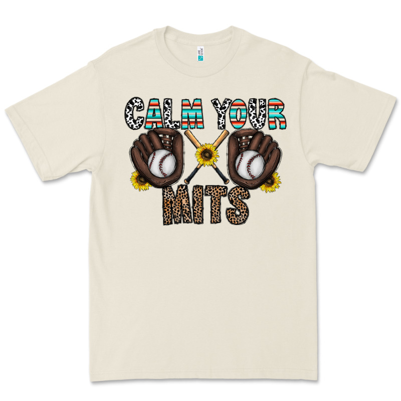 Calm Your Mits Baseball Premium Tee by CowhideDigitalArt | Teevron