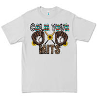 Dove Grey calm your mits baseball Premium Tee - CowhideDigitalArt