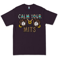 Plum calm your mits baseball Premium Tee - CowhideDigitalArt