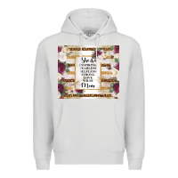 Dove Grey mother's day she is inspiring fearless selfless strong love wilse mom  Premium Hoodie - TumblerDesignByShophia