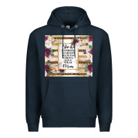 Navy mother's day she is inspiring fearless selfless strong love wilse mom  Premium Hoodie - TumblerDesignByShophia