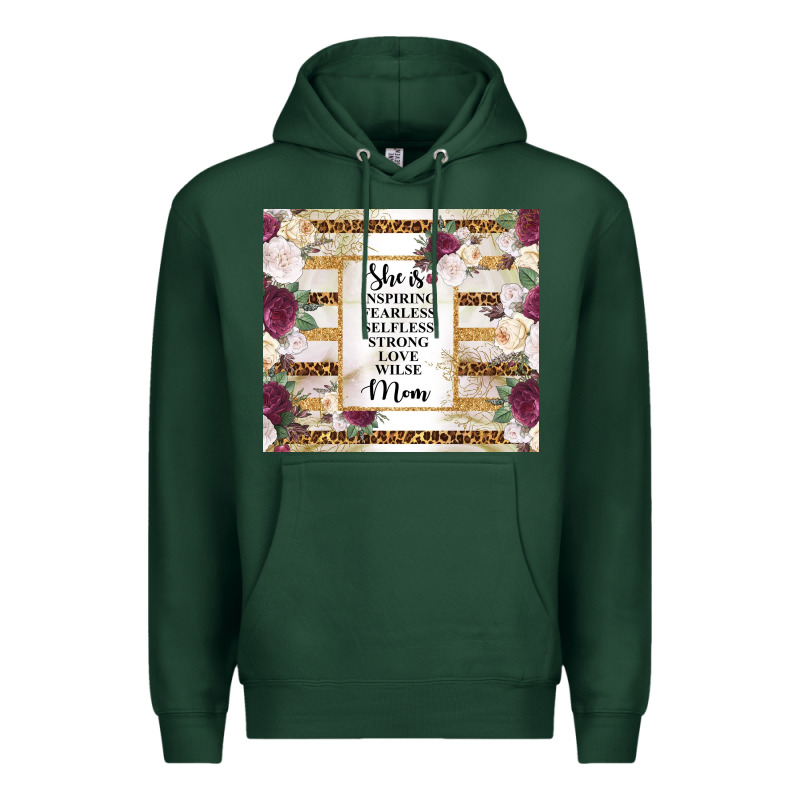 Mother's Day She Is Inspiring Fearless Selfless Strong Love Wilse Mom  Premium Hoodie by TumblerDesignByShophia | Teevron