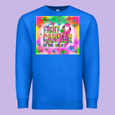 Fight Cancer In All Colors Premium Sweatshirt Designed By Nancycooperartshop