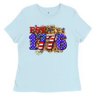Baby Blue est. 1776 4th of july Ladies Tee - Zillion Design Studio